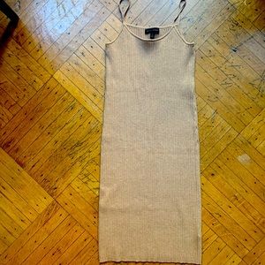 Banana Republic Tank Maxi Bodycon Dress, Thicker Material | Tan | Sz XS